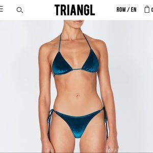 TRIANGL - BLUE VELVET BIKINI